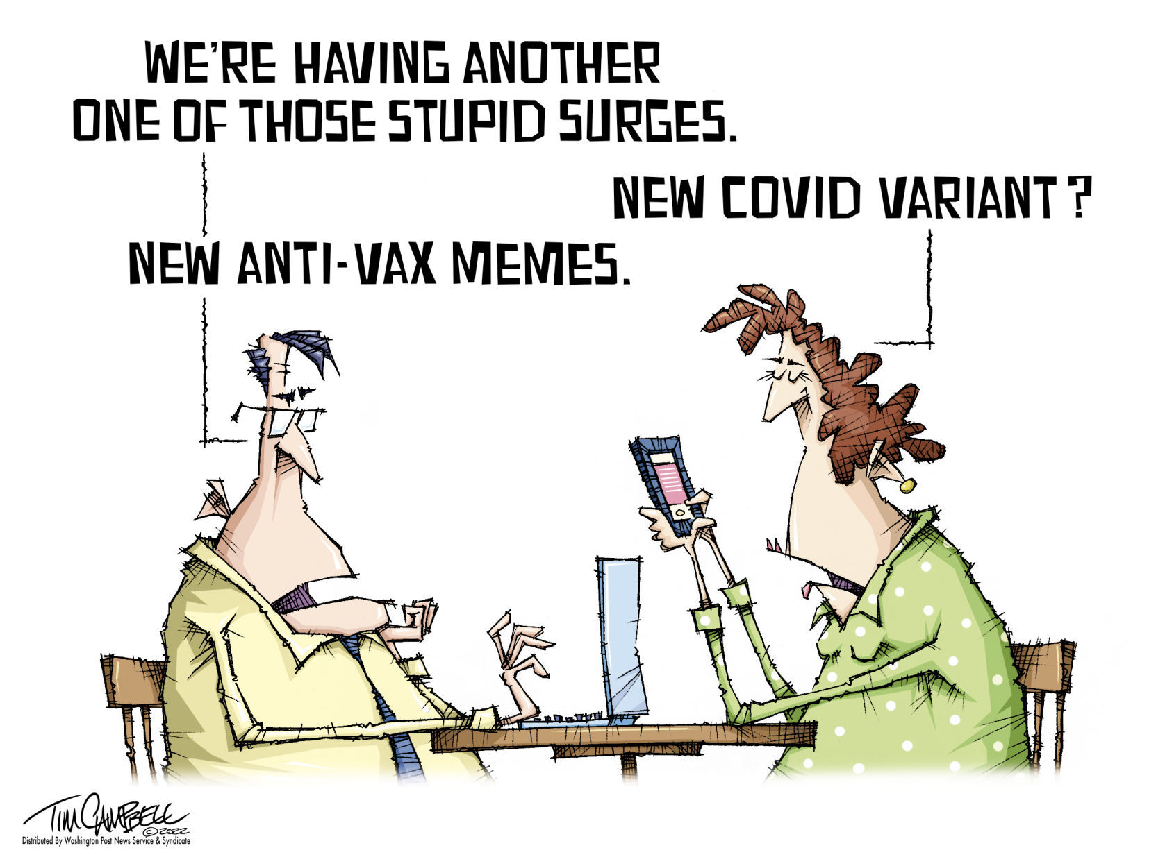 Tim Campbell cartoon